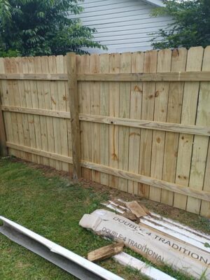 New Fence build by the one of the best Buffalo NY Fence Companies